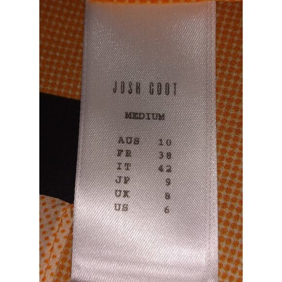 Josh Goot ombre Button Up Top Orange Womens 6 Oversized - Picture 5 of 5